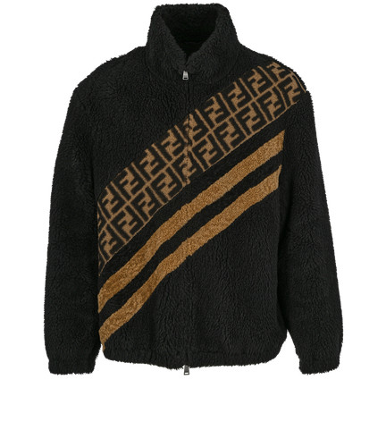 Fendi logo teddy jacket mens - mens, l