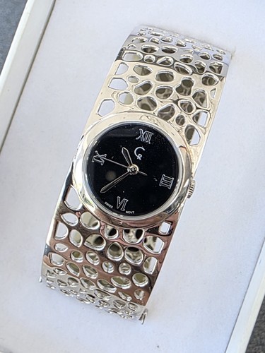 Sterling silver bangle watch - sterling,