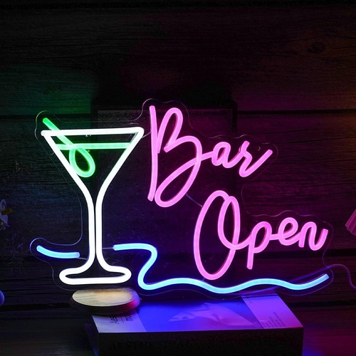 Bar open neon led - led, sign