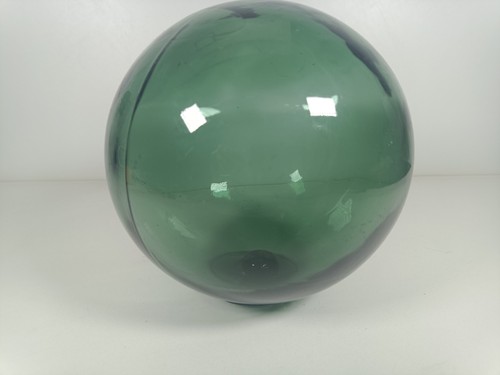 Vintage green glass ball round - vintage,