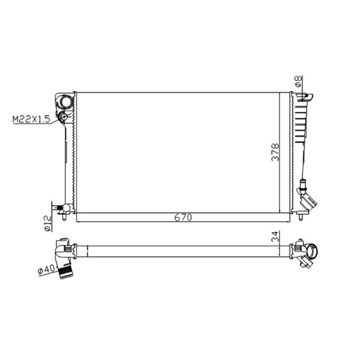 Radiator for peugeot - peugeot, 7e