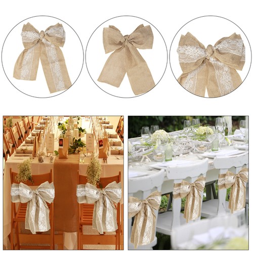 Hessian burlap chair sashes - chair,