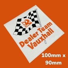 Dealer Team Vauxhall Racing Vintage Classic Vinyl Sticker Rally Motor Car Race