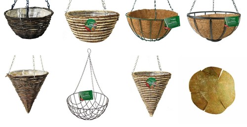 Dark rattan round - dark, hanging