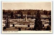 Postcard Wicksteed Park Sunk Gardens Northamptonshire
