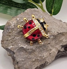 Vintage Gold Tone Ladybird