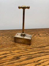 RARE ANTIQUE BRASS 19TH C ICE