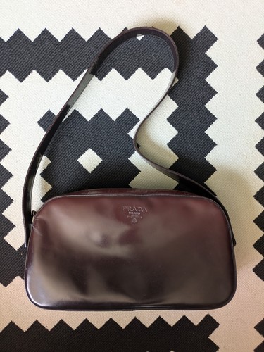 Prada leather shoulder bag - prada,