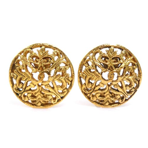 Auth chanel logo earrings - logo,