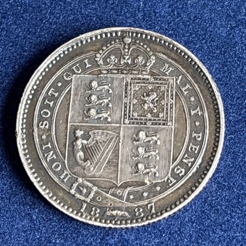 1887 victoria silver shilling - 1887,