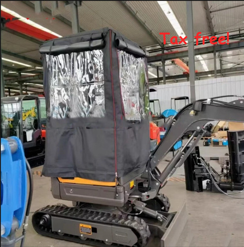 Mini excavator black canvas - mini,
