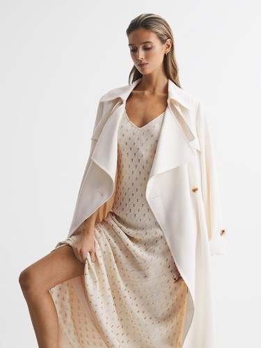 Reiss louisa metallic maxi - metallic,
