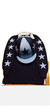  Age 9/10 Kids XC Colours Navy Rugby shirt + sky blue stars  + hat cover