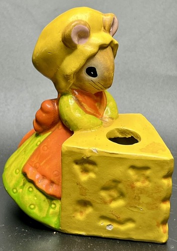 Vintage plaster mouse - , w/