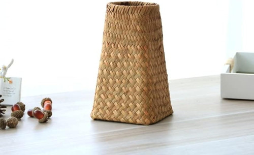 Natural seaweed weave basket - seaweed,