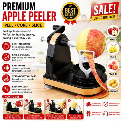 Apple peeler corer - apple,