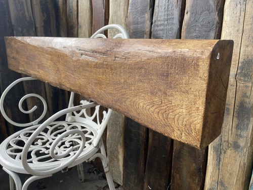 Solid oak fireplace beam - solid, –