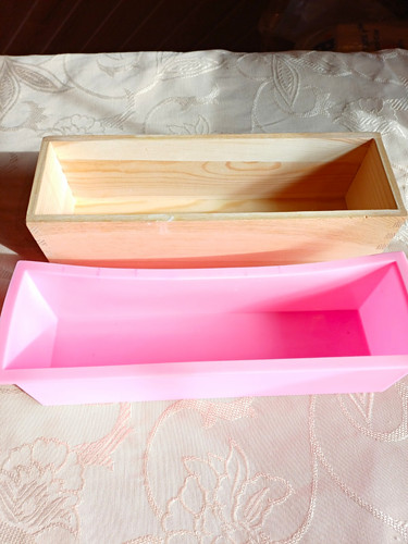 Pink silicone rectangular - silicone, loaf