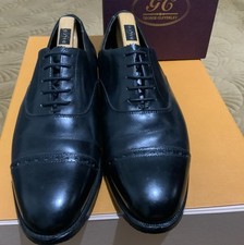 George Cleverley Mens Black Oxford Lace Up Shoes 6 E RRP £660 free post 
