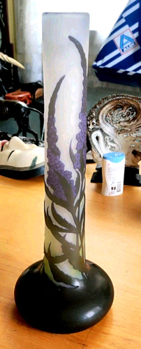 Large galle vase - vase, colors