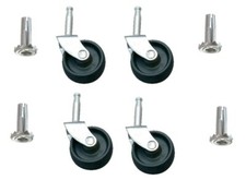 Single Wheel Castors & Sockets For Furniture Bed base Armchair Sofa 360 Swivel