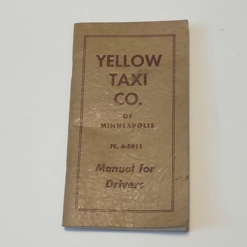 Vintage yellow taxi manual - vintage,