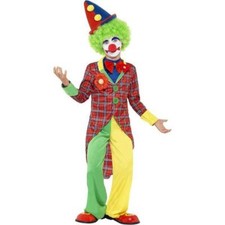 Smiffys Clown Child Unisex Circus Fancy Dress Costume