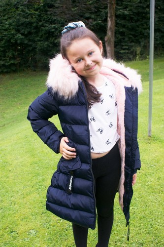 Girl water repellent faux - girl's,