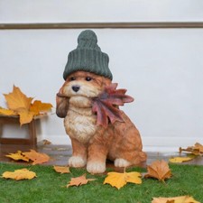 Autumn Dog Cockapoo Garden