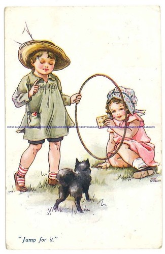 Humour postcard jump - humour, “