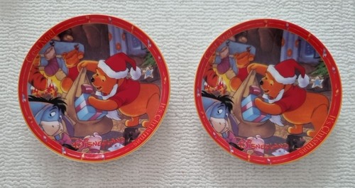 Disney christmas plates winnie - plates,