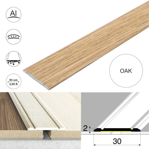 Aluminium wood effect door - aluminium,