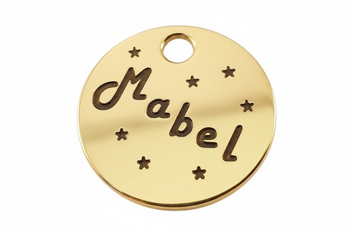 Deeply engraved solid brass - engraved,