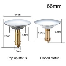 Chrome Click Clack Basin Waste
