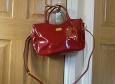 Lulu Guiness Red Patent Grab