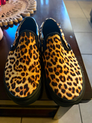 Vans classic slip leopard - slip-on,