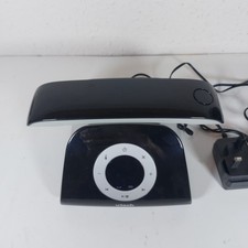 VTech LS1350 Cordless Telephone with Answer Machine Black Silver Retro Working 