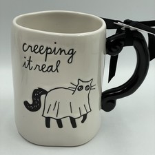 Rae Dunn Cat 'Creeping It Real Large Mug Artisan Collection By Magenta Halloween