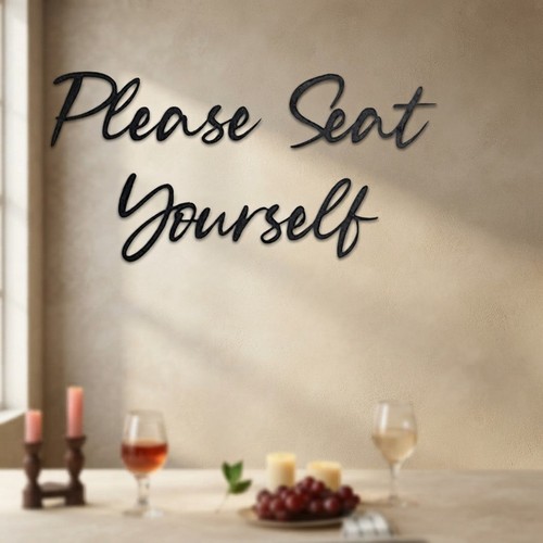 Piece metal please seat - 3-piece, 'please