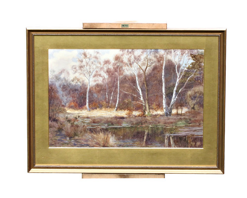 Watercolor landscape signed - watercolor,