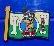 disney pin Pluto 1930 flag