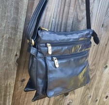 Gigi Dark Navy Blue Leather