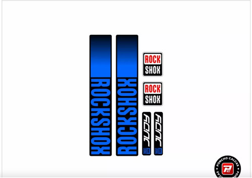 Rock shox sticker calca mtb - rock,