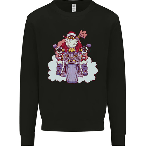 Biker santa christmas - biker,