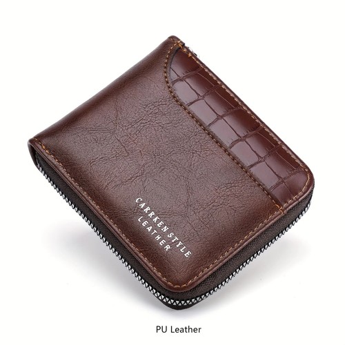 Mens wallet with zipper - mens,