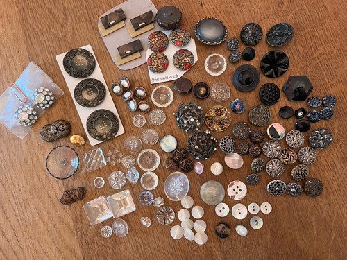Vintage button collection - vintage,