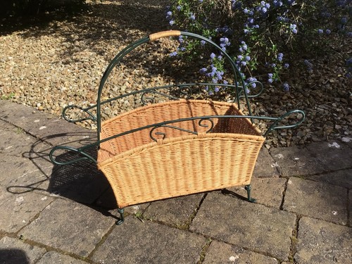 Vintage wicker and metal - and,