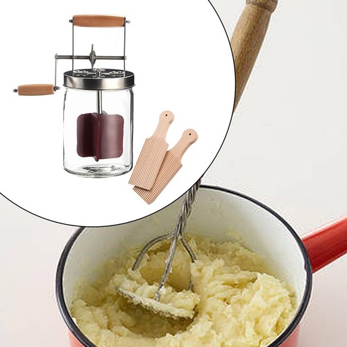 Hand crank butter churner - crank,