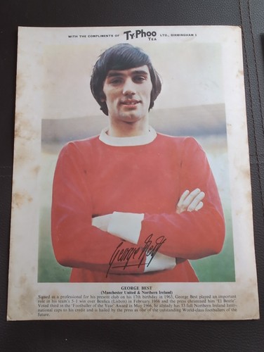 Typhoo tea football card set - tea,