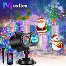 Christmas Projector Lights 16 HD Slides Water Wave Lamp Timer Remote